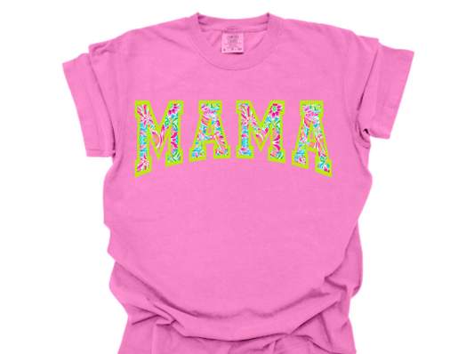 Lilly Inspired Mama- Hot Pink