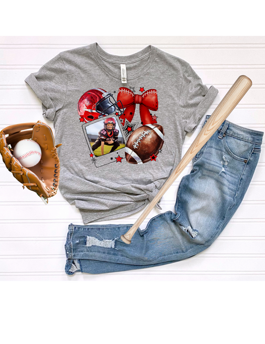 Personalized Picture Tee- Football