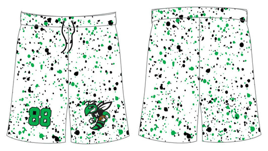 Splatter Shorts- Hornets