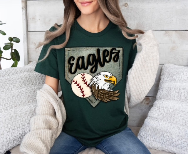 Eagle Baseball Homeplate Tee